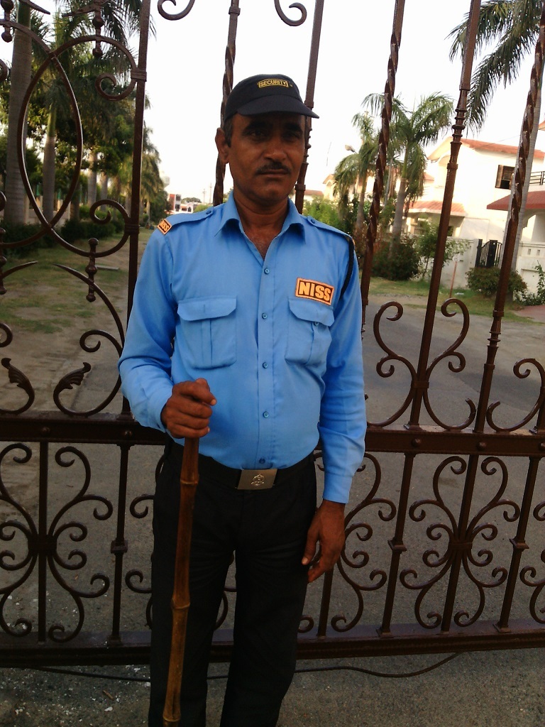 A BlueStar guard undergoing a training session.